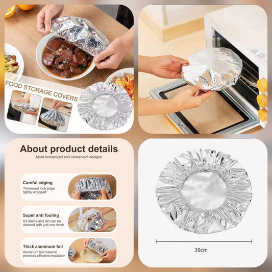 Elastic Foil Insulation Food Covers (Pack of 30)