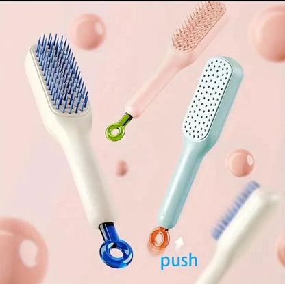Telescopic Magic Comb | Self-Cleaning Anti-Static Hair Brush | Portable Volumizing & Fluffy Hair Styling Tool