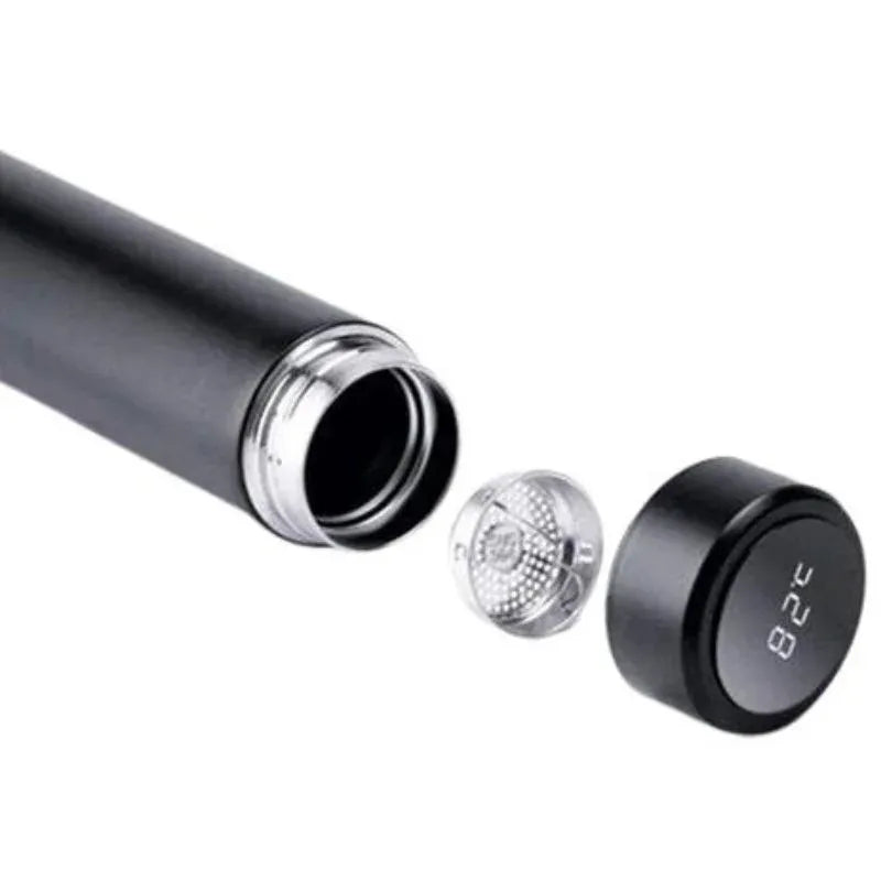 Products LED Temperature Display Water Bottle | Checkered Design | Smart Stainless Steel Vacuum 500ml Flask | Random Color